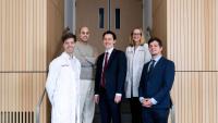 Group of five physicians